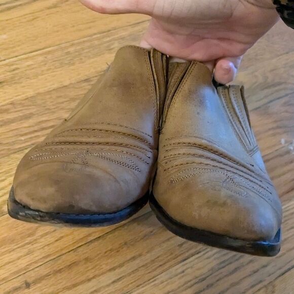 Vintage Guess? by Georges Marciano Size‎ 8.5 Leather Suede Cowboy Ankle Booties - Picture 6 of 9